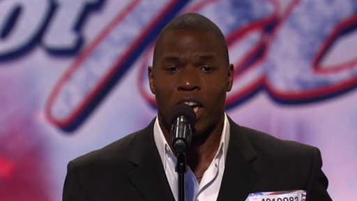 Lawrence Beaman performs at an America's Got Talent audition